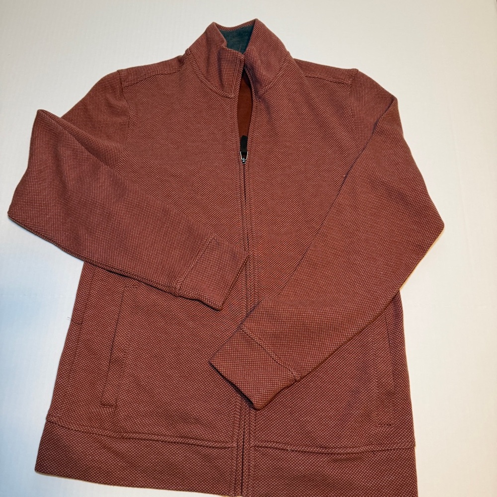 Tasso Elba Men's Brick Zip-Up Sweater